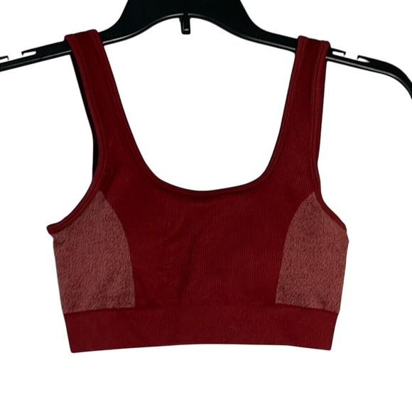 Fabletics Marley Seamless Sports Bra Womens Size Small Umbria Red/‎ Pink - Picture 1 of 9